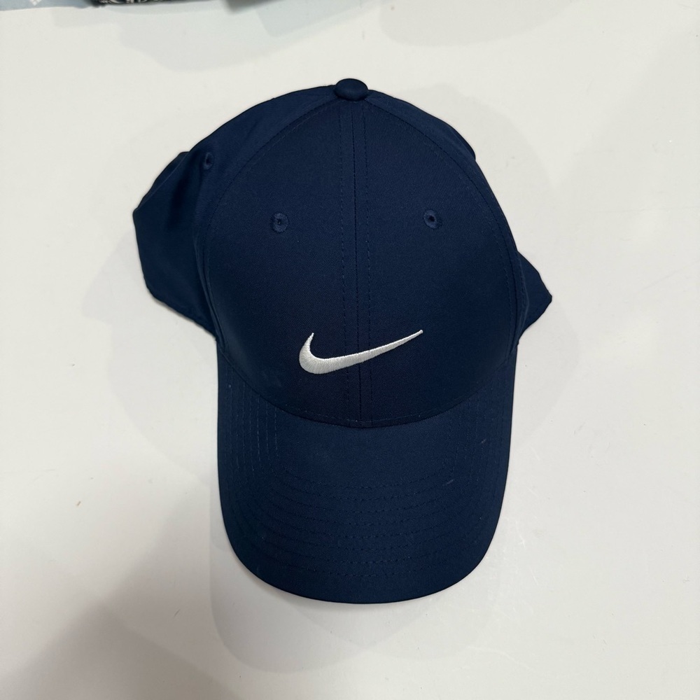 Nike Dark Blue Hat with Silver Logo